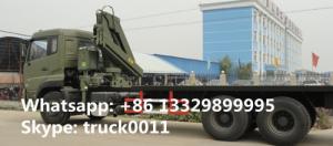  DongFeng 6*4 folding boom mounted truck folding boom truck crane, factory sale dongfeng 210hp 12tons truck with crane Manufactures