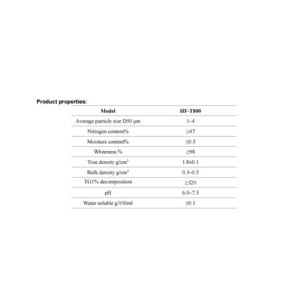 HF-T800 Melamine Cyanurate MCA True Density 1.85±0.8 g/cm3