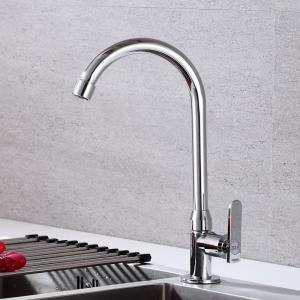 China Ergonomic Single Lever Cold Water Only Kitchen Tap Zinc Die Casting on sale