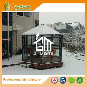 Aluminum Greenhouse-Hexagon Series-320 X 283 X 275CM-Dark Grey Color- PC or Glass