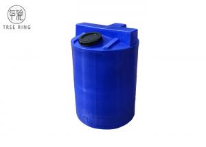  100 Gallon Poly Water Tanks Cylindrical Blue Emergency Indoor For Home Manufactures