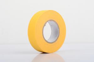  Crepe Paper Material Yellow Masking Tape For Powder Spraying Manufactures