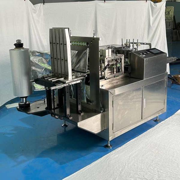 Touch Screen 4 Side Seal Packing Machine For 4 Lanes Military Compressed Biscuits