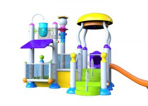 Children Water Park Products , Water Pad Parks For Kids Outdoor Playground Manufactures