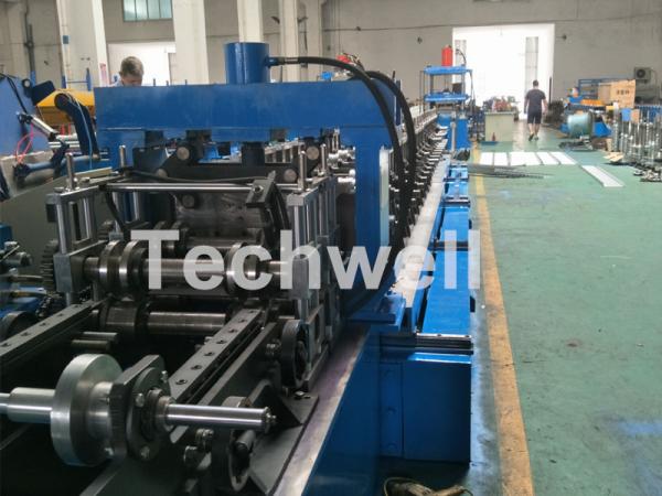 Quality Blue Cable Tray Roll Forming Machine  With Punch Machine & Hydraulic Pre - Cutting Device for sale
