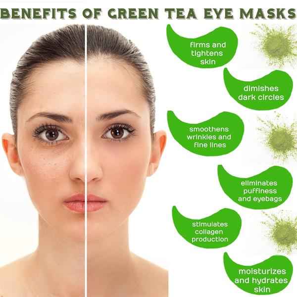 ODM Collagen Eye Mask Green Tea Matcha Essence Hyaluronic Acid COA approved
