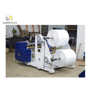 Buy cheap Double layers cash register thermal paper roll slitting rewinding machine from wholesalers