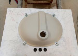 China Bathroom Bianco Carrara marble vanity tops 22 x 31 with Basin Attached on sale