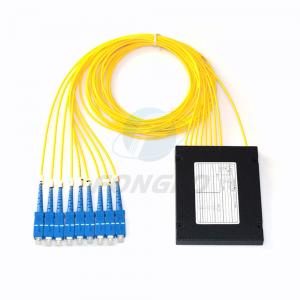 China Sc Upc Plc 8 Way Fiber Splitter Abs Cassettes Optical Fibre Cable Splitter on sale