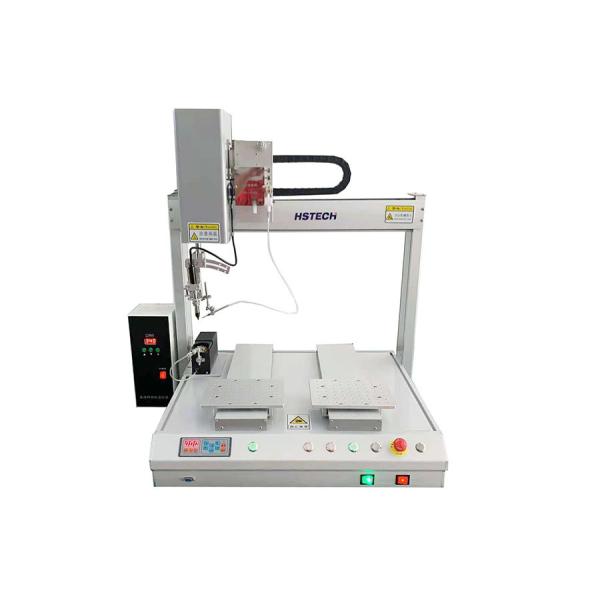 5 Axis Dual Table Robotic Automatic Soldering Machine With Smoke Purification