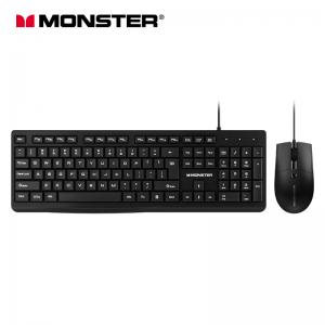China ROHS Mechanical Keyboard Mouse Black USB Connect Rgb Monster KM2 on sale