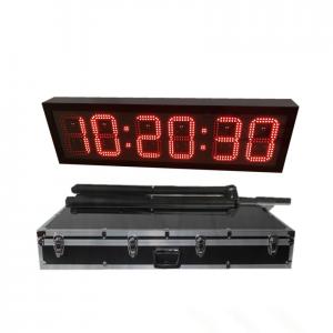  Six Digits City Marathon Race Electronic Clock Wireless With Battery Manufactures