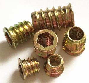 China ROHS M10 Threaded Insert For Wood on sale