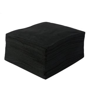 China Cosmetic Spa Disposable Hairdressing Towels Biodegradable Black White Color on sale