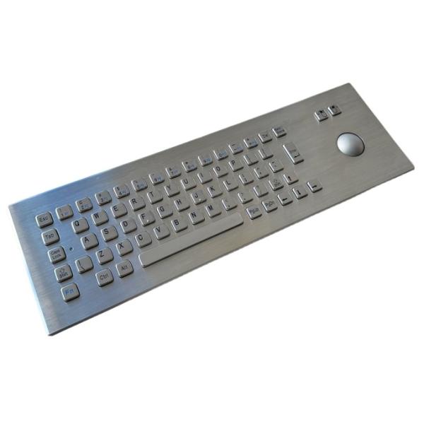 Industrial Stainless Steel Metal Keyboard Panel Mounted IP65 / IK07 Protection Level