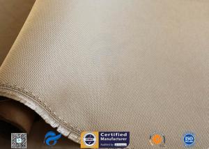  Brown 31oz Silica Fabric 800℃ Working Temperature 0.05&quot; Thick Fireproof Curtain Manufactures
