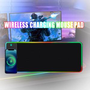 China 800*300*4mm Colorful LED RGB Mouse Pad Waterproof Wireless Charge Gaming Mouse Pads on sale