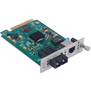 Buy cheap SNMP Manageable Fiber Optic Network Card 10/100/1000 Base-TX To 1000 Base-FX 1*9 from wholesalers