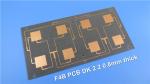 F4B High Frequency PCB PTFE RF PCB Built on 1.60mm thick with Immersion Gold,