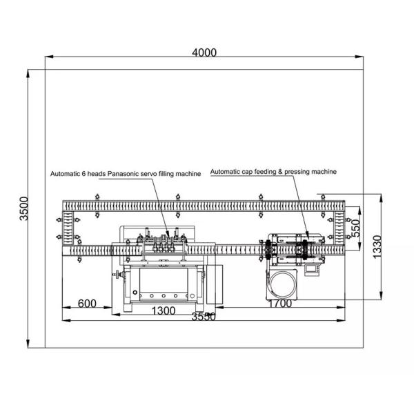 Automatic 4 Heads Sauce Bottling Machine Ketchup Filling Machine With Feeding Pump