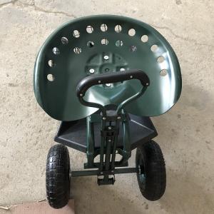  Adjustable Garden Rolling Work Seat Rolling Seat For Gardening Trolley With Swivel Seat Manufactures