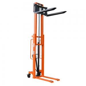  3M Secure 280mm Double Mast 1T Manual Forklift Stacker Trolley Manufactures