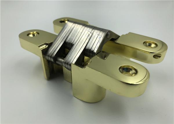 Quality Gold Plated Heavy Duty Hidden Closet Door Hinges With CNAS MA AL Certificate for sale