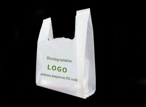  Vest Appearance Corn Starch Biodegradable Bags For T Shirt Commodities Manufactures