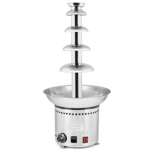  304 Stainless Steel 5 Tiers Chocolate Fondue Fountain Machine Heat Stability Manufactures