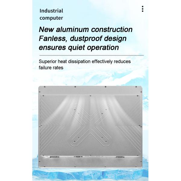 15.6 Inch Narrow Bezel External Industrial Embedded Computers Grade Touch Panel Monitor With VGA HDMI DVI USB for Touch