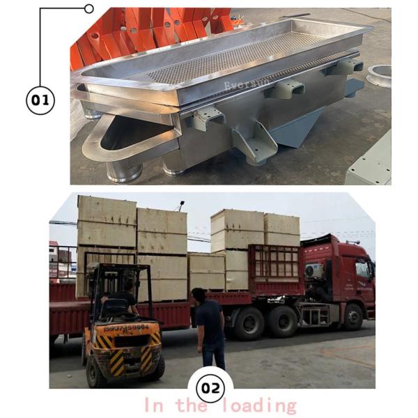 Adjustable Vibration Square Linear Vibrating Screen Sifter For Accurate Particle Size