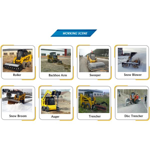 Earthmoving Machinery Tracked Skid Steer Loader TS50 Minicargador for Functionality