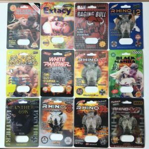 China Slide Blister Insert Card Paper Box Packaging Rhino 69 Sex Pill 3d Packing Customized Size on sale