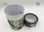 Luxury custom designed recyclable rigid cardboard round cylinder with handle for