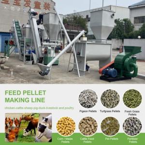 China 1-5 Ton/H Ring Die Pellet Cattle Feed Machine Pellet Making Machine For Cattle Feed on sale