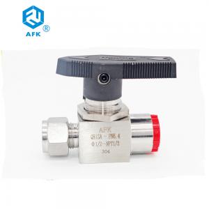  AFK Hydraulic Stainless Steel Ball Valve 316 Double Ferrule Threaded 1000Psi Manufactures