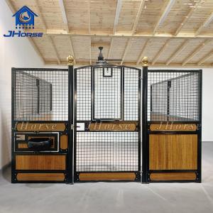  Luxury Customized Steel Frame Bamboo Boarding Horse Stall Panels Stables Box Manufactures