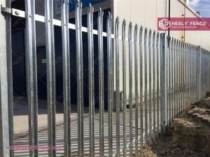  2.4m high &quot;W&quot; pale galvanised Steel Palisade Fence | China steel fence factory sales Manufactures