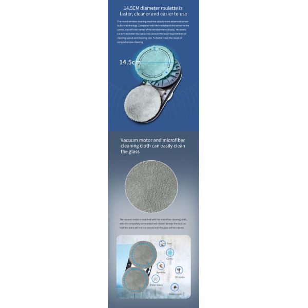 Customized LIECTROUX YW610 Glass Robot Cleaner for HOUSEHOLD Window Cleaning in Dutch