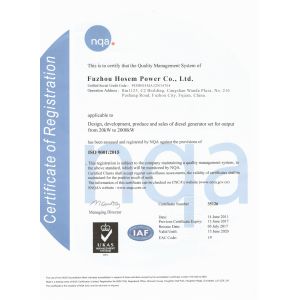 Fuzhou Hosem Power Co., Ltd. Certifications