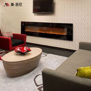 Buy cheap 1825mm Wall Mount Electric Fireplace Option Crystal Charcoal LED Light DIY from wholesalers
