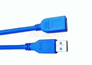  Blue PVC Jacket High Speed Micro USB Data Cable USB 2.0 Male To Female Data Cable Manufactures