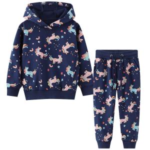  Spring Kids Two Piece Hooded Sweater Trousers 90cm to 140cm Manufactures