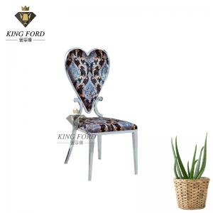 China Wedding Ceremony Stainless Steel Chairs With Love Back 43*50*92cm on sale