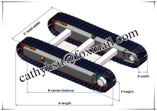 rubber track system rubber track undercarriage rubber track chassis rubber crawler undercarriag