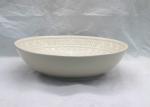 White Ceramic Serving Platters , Porcelain Dinner Plates For Restaurant / Home