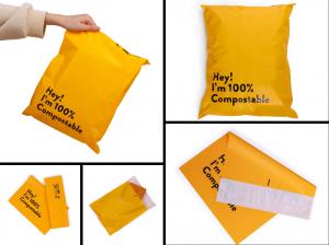  Garment Packaging Self Adhesive Courier Bags 100% PLA Corn Starch Packaging Manufactures