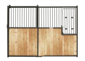 China Pre Built Metal Horse Stall Doors , Durable Equestrian Horse Barn Stall Fronts on sale