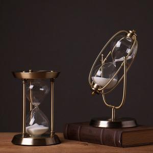  Desktop Decor Large Antique Brass Hourglass 15 Minute - 2 Hour Sand Hourglass Manufactures