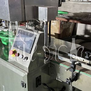 Single Head Servo Motor Automatic Soda Can Sealer Machine